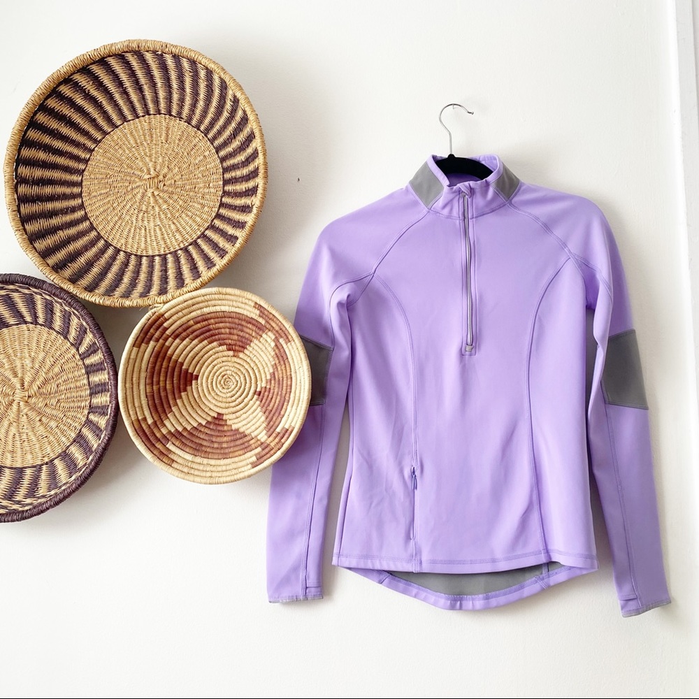 Athleta Lunar Half Zip Reflective Vented Pullover